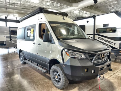 &lt;p class=&quot;MsoNormal&quot;&gt;Your camping options are endless with this 4x4 motor home by Winnebago. This Revel 44E diesel class B was designed with the camping enthusiast in mind! Come see just how easy it is to load up your gear and go!&lt;/p&gt;
&lt;p class=&quot;MsoNormal&quot;&gt;Both the driver and passenger seats swivel around for added seating space inside this model. Along the roadside there is a bench seat with two seat belts and a pull-up dinette table. This dinette area easily converts into a 25&quot; x 69&quot; Flex bed at night.&lt;/p&gt;
&lt;p class=&quot;MsoNormal&quot;&gt;To the left of the entry door there is a flip-up counter extension which is perfect for meal prep. Continuing along the door side there is a bowl sink, plus one burner cooktop with a refrigerator below. You will also find a pantry for your canned goods.&lt;/p&gt;
&lt;p class=&quot;MsoNormal&quot;&gt;An all-in-one gear closet and wet bath can be found along the roadside. Here there is a toilet and shower. While you are traveling it will be easy to use this area for extra storage. Once you reach your destination, if you don&#39;t need the bathroom area then you can keep it as storage or easily remove the three shelves and you have a convenient wet bathroom.&lt;/p&gt;
&lt;p class=&quot;MsoNormal&quot;&gt;In the rear there is a 49&quot; x 79&quot; garage space for a few dirt bikes or mountain bikes. After your gear is unloaded then easily lower the power lift bed.&lt;/p&gt;
&lt;p class=&quot;MsoNormal&quot;&gt;With the convenience of the fold-down outside table you can easily enjoy your meals outdoors and more!&lt;/p&gt;
&lt;p class=&quot;MsoNormal&quot;&gt;&amp;nbsp;You have to see this amazing Class B motorhome from Winnebago for yourself. Call or stop by today!!&lt;/p&gt;