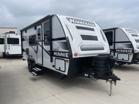 &lt;p&gt;Winnebago Industries Towables Micro Minnie travel trailer 2108DS highlights:&lt;/p&gt;
&lt;ul&gt;
&lt;li&gt;Front Murphy Bed&lt;/li&gt;
&lt;li&gt;Full Rear Bathroom&lt;/li&gt;
&lt;li&gt;10.3 Cu. Ft. Refrigerator&lt;/li&gt;
&lt;li&gt;Privacy Curtain&lt;/li&gt;
&lt;li&gt;Patio Speakers&lt;/li&gt;
&lt;li&gt;Dual Nighstands&lt;/li&gt;
&lt;/ul&gt;
&lt;p&gt;&amp;nbsp;&lt;/p&gt;
&lt;p&gt;If you&#39;re looking for versatility then you need this travel trailer! Depending on the time of day you enter will determine whether you see the Murphy bed or the&amp;nbsp;sofa&amp;nbsp;up front.&amp;nbsp; A slide out 44&quot; x 72&quot;&amp;nbsp;booth dinette&amp;nbsp;can be used for dining, playing games, and sleeping space at night. The full rear bathroom is equipped with everything you will need to freshen up each morning and features a wardrobe for your clothing and linens, and a pocket door into the bath saves space in the main room. The LED TV is conveniently located so you can watch your favorite shows from the sofa or Murphy bed as well as the dinette, plus the&amp;nbsp;pantry&amp;nbsp;offers a place to store your snacks and such for easy access. The cook in your bunch will love all the amenities to make meals including the handy&amp;nbsp;flip-up counter&amp;nbsp;for more prep space.&lt;/p&gt;
&lt;p&gt;&amp;nbsp;&lt;/p&gt;
&lt;p&gt;Start out on your boundless journey in one of these Winnebago Industries Towables Micro Minnie travel trailers! Towing is made simple with the 7&#39; width to keep your Micro Minnie in your rear-view mirror. They don&#39;t lack in features either although they are compact in size. The spacious galley including a sink, refrigerator, two burner cooktop, and even a convection microwave oven allows you to cook without compromise. You will not only enjoy the entertainment found indoors with an LED TV, a JBL premium sound system and Aura Cube high performance mechless media center, but outdoors you will also enjoy the JBL premium speakers and a power awning with LED lighting. Each model also comes with flexible exterior storage to make packing quick and easy, a 200-watt solar panel for off-grid camping, and Dexter TORFLEX torsion stub axles for smooth towing!&lt;/p&gt;