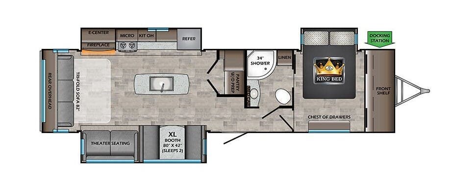 2021 CrossRoads Sunset Trail 330SI - Used Travel Trailer For Sale by McClain's Longhorn RV in Sanger, Texas features Oven, Slideout, Ladder, Power Roof Vent, Medicine Cabinet