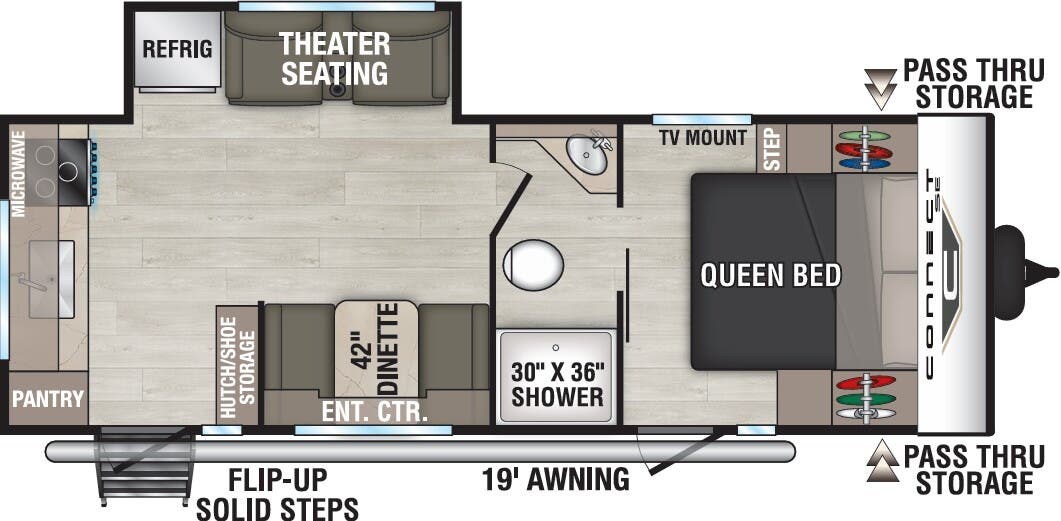 2026 K-Z Connect SE 221RK - New Travel Trailer For Sale by McClain's Longhorn RV in Sanger, Texas features Insulated, Roof Deck, TV, Power Awning, Ladder