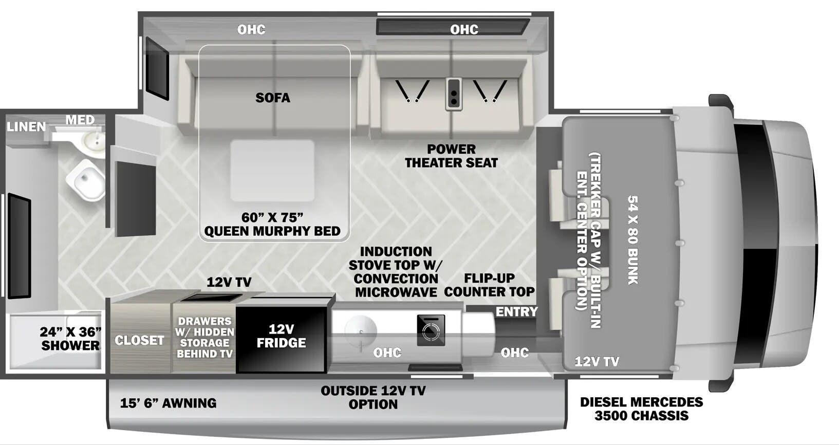 2025 Forest River Forester 2401TSD - Used Class C For Sale by McClain's Longhorn RV in Sanger, Texas features 30 Amp Service, Batteries, Water Heater, Awning, Hitch