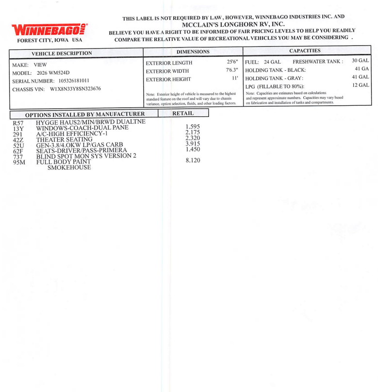 2026 Open Range Roamer LIGHT 24MLDS by Highland Ridge from McClain's Longhorn RV in Sanger, Texas