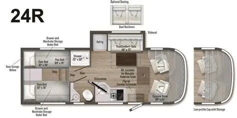2027 Winnebago View 24R - New Class C For Sale by McClain's Longhorn RV in Sanger, Texas features Air Conditioning, Dinette, Batteries, Leveling Jacks, Overhead Cabinetry