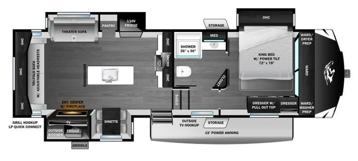 2026 Highland Ridge Open Range 3X 287RLS - New Fifth Wheel For Sale by McClain's Longhorn RV in Sanger, Texas features Queen Bed, Hitch, Solid Surface Countertops, Furnace, Smoke Detector