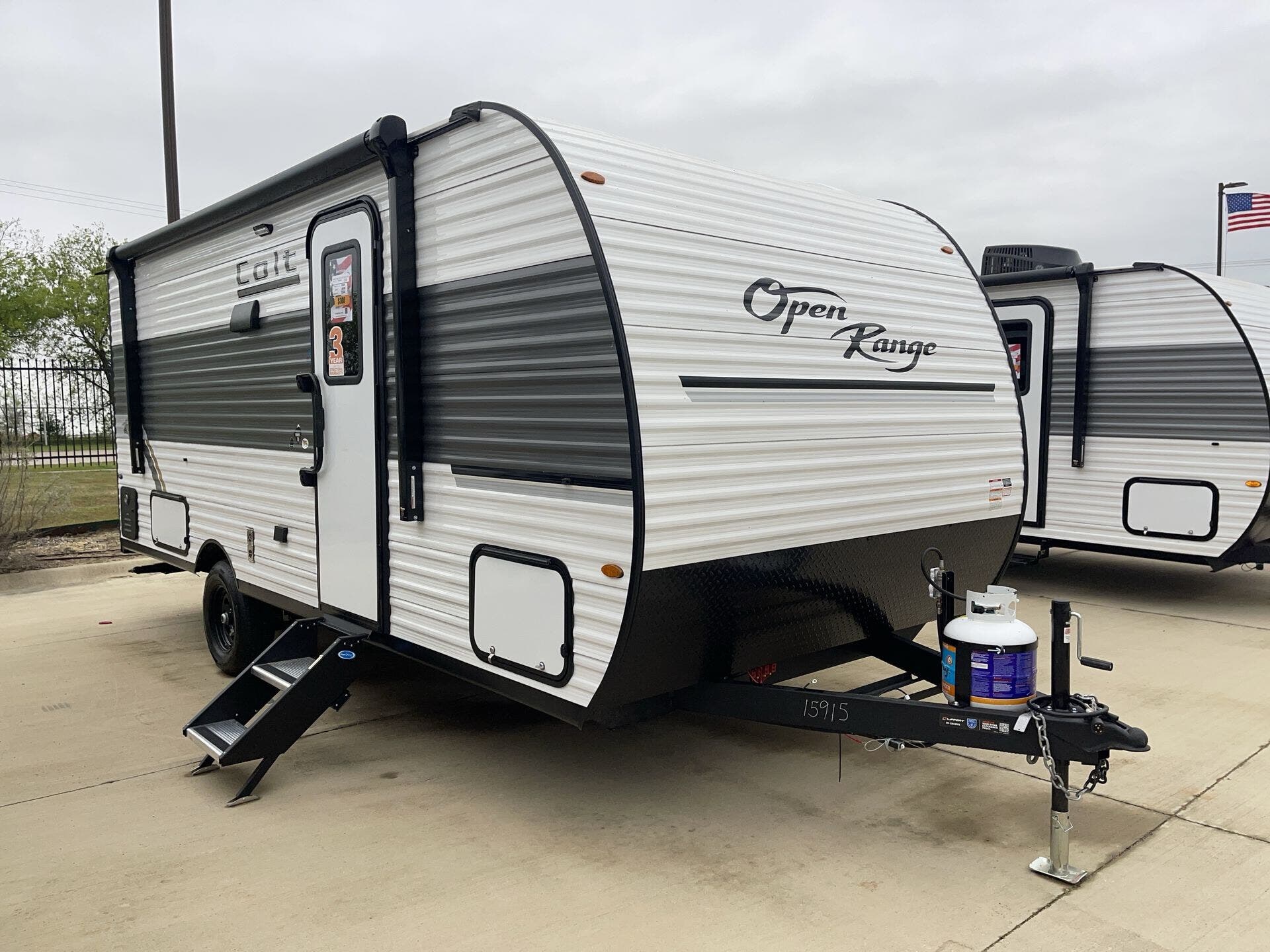 2026 Highland Ridge Open Range CONV COLT 18MBS - New Travel Trailer For Sale by McClain's Longhorn RV in Sanger, Texas features Slideout, Awning, Converter, Air Conditioning, Microwave