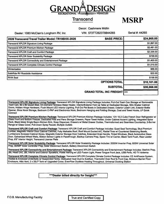 2026 Transcend Xplor 19BHX by Grand Design from McClain's Longhorn RV in Sanger, Texas