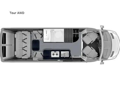 2027 Grech RV Strada AWD TOUR-ION - New Class B For Sale by McClain's Longhorn RV in Sanger, Texas features Air Conditioning, Power Seats, Leather Furniture, TV, Toilet
