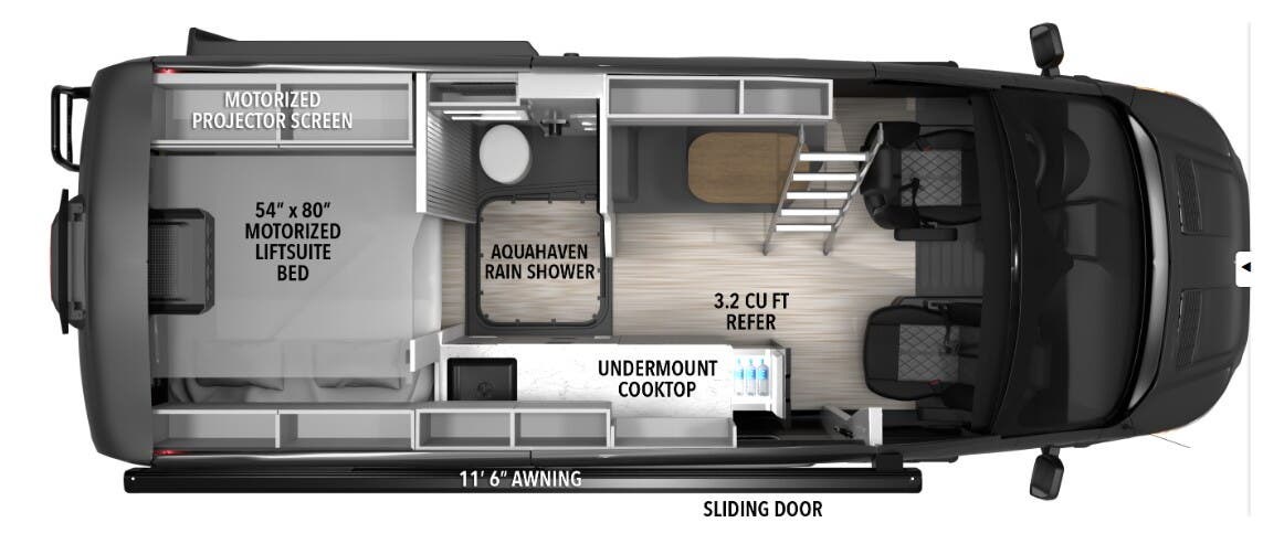 2026 Grand Design Lineage LVT2 - New Class B For Sale by McClain's Longhorn RV in Sanger, Texas features Backup Monitor, Air Conditioning, Toilet, Kitchen Sink, Refrigerator
