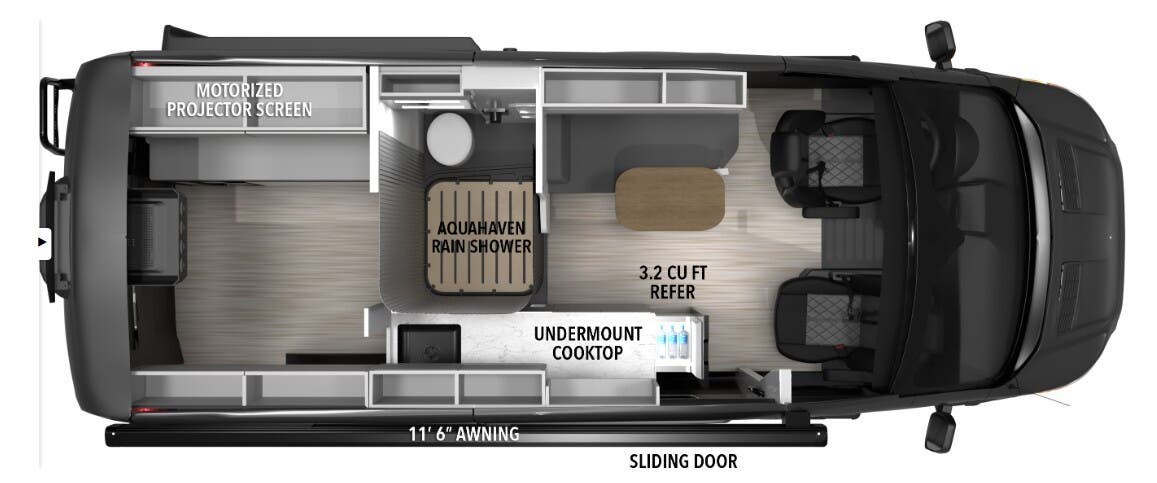 2026 Grand Design Lineage LVT2 - New Class B For Sale by McClain's Longhorn RV in Sanger, Texas features Batteries, Furnace, Stove Top Burner, Refrigerator, Backup Monitor