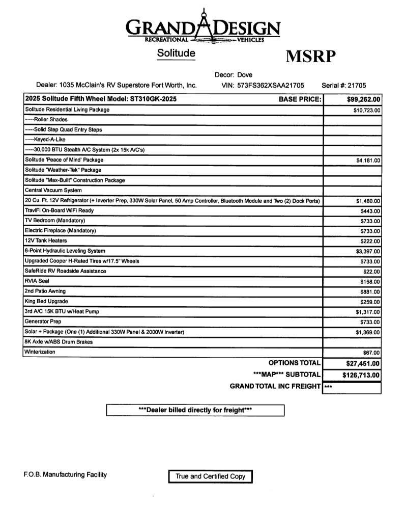 2025 Solitude 310GK by Grand Design from McClain's RV Fort Worth in Fort Worth, Texas
