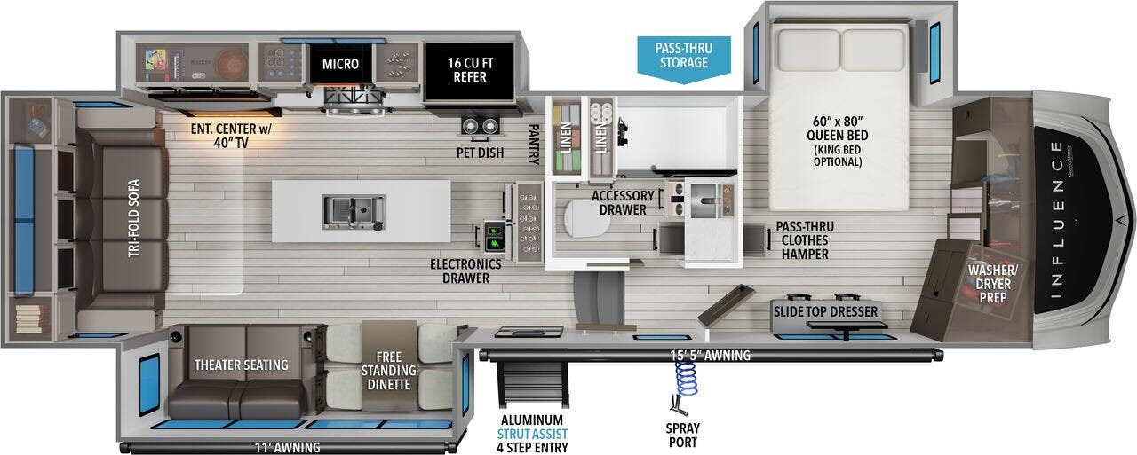 2026 Grand Design Influence 3003RL - New Fifth Wheel For Sale by McClain's RV Fort Worth in Fort Worth, Texas