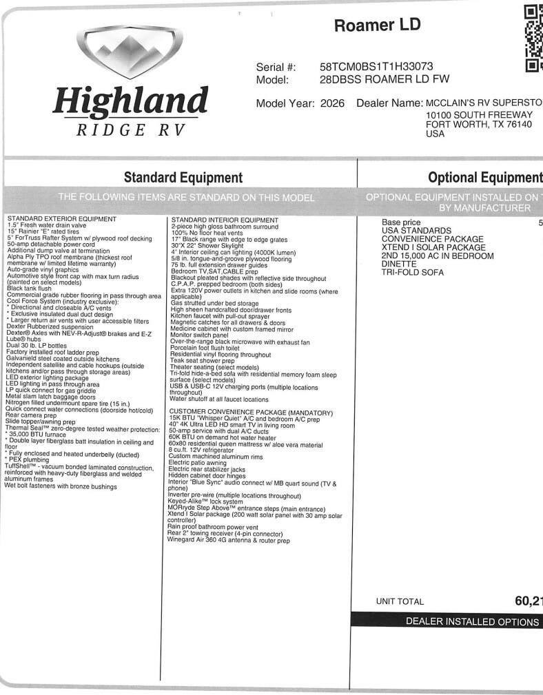 New 2026 Highland Ridge Open Range Roamer LIGHT 28DBSS available in Fort Worth, Texas