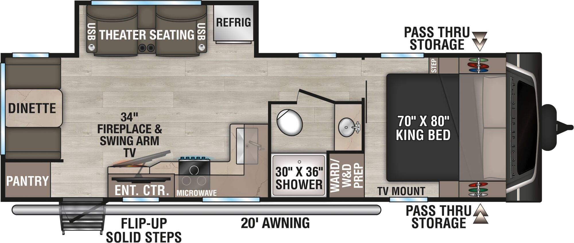 Floorplan of 2026 K-Z Connect 271RL