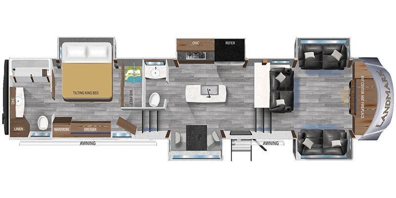 2021 Heartland Landmark 365 - Used Fifth Wheel For Sale by McClain's RV Fort Worth in Fort Worth, Texas