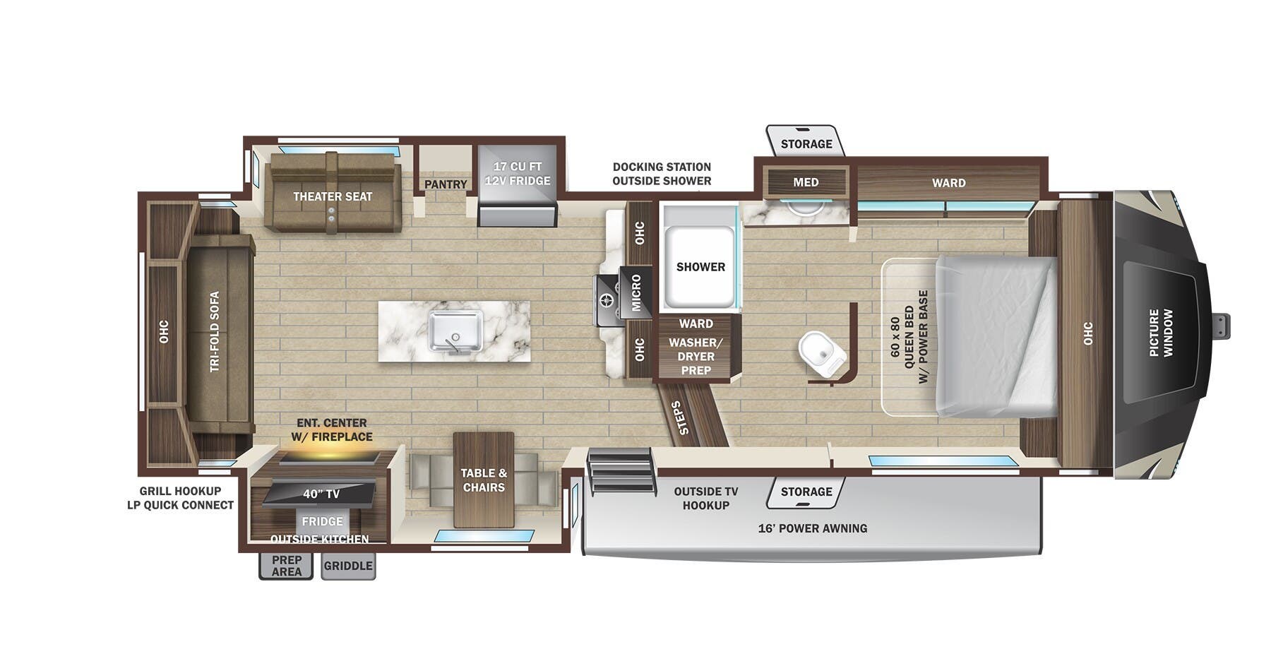 2025 Highland Ridge Open Range 264RLS - Used Fifth Wheel For Sale by McClain's RV Fort Worth in Fort Worth, Texas features Shower, Black Tank Flush, Slideout, Insulated, Theater Seating