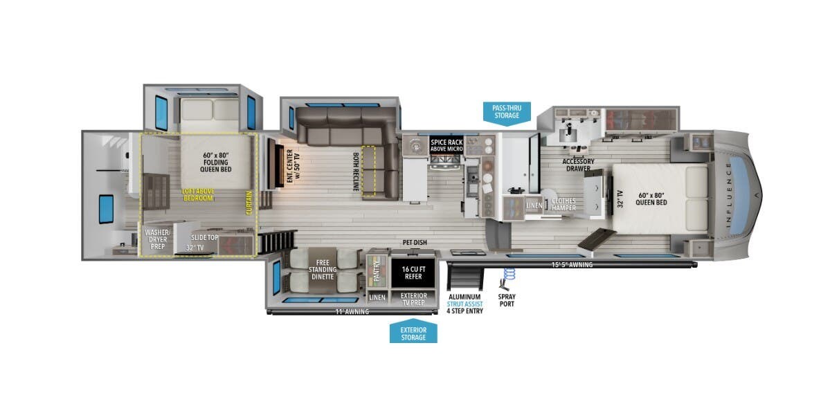 2026 Influence 3804DS by Grand Design from McClain's RV Fort Worth in Fort Worth, Texas