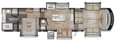2021 Alliance RV Paradigm 385FL - Used Fifth Wheel For Sale by McClain's RV Fort Worth in Fort Worth, Texas features Pantry, PVC Roof, Fireplace, Microwave, Shower