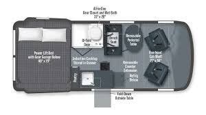 2026 Winnebago Revel Sport 44N - New Class B For Sale by McClain's RV Fort Worth in Fort Worth, Texas features Luggage Rack, Screen Door, Ladder, Toilet, Roof Vent