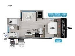 2026 Grand Design Transcend Xplor 22RBX - New Travel Trailer For Sale by McClain's RV Fort Worth in Fort Worth, Texas features Detachable Power Cord, TV, Detachable, Tinted Windows, Enclosed Underbelly