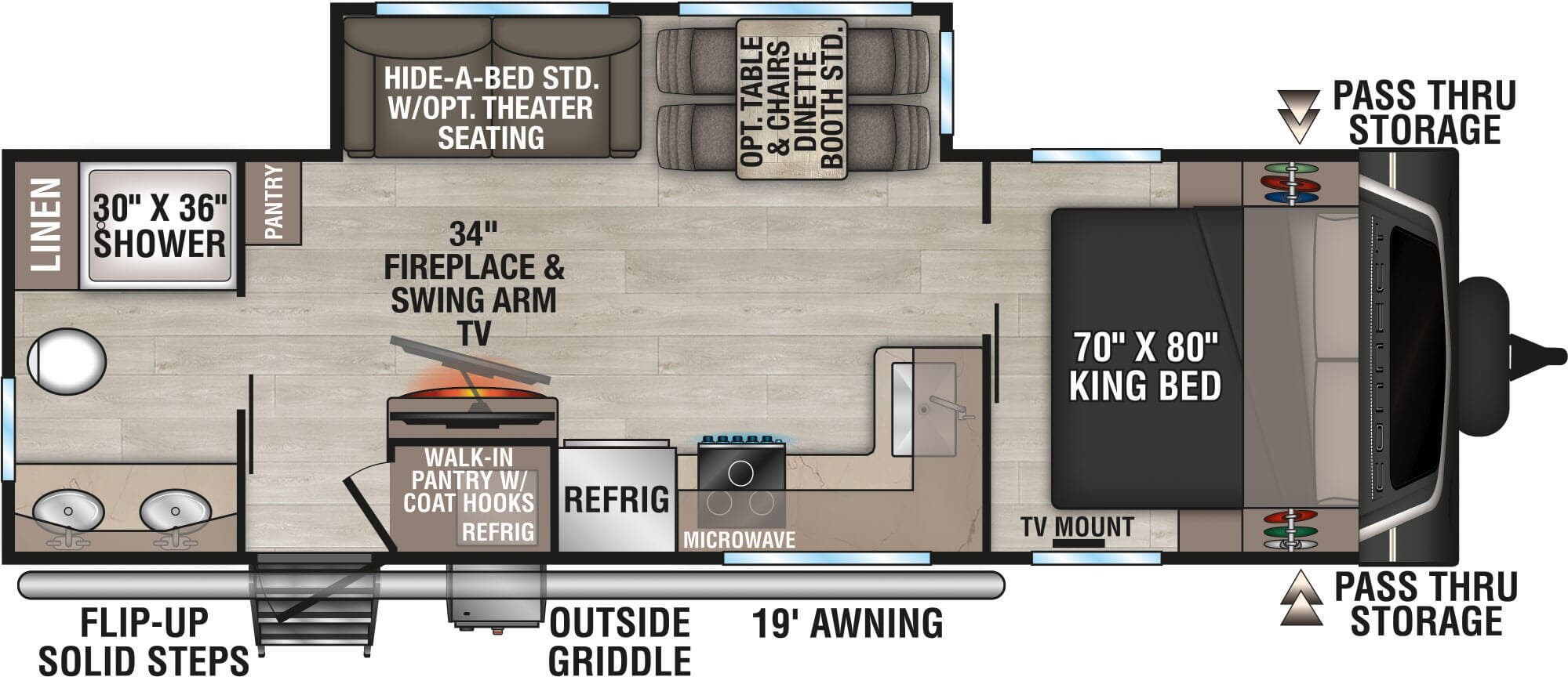 Floorplan of 2026 K-Z Connect C261RB