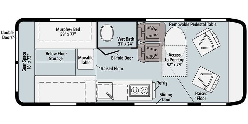 2026 Winnebago Solis 59PX - New Class B For Sale by McClain's RV Fort Worth in Fort Worth, Texas features Batteries, Dinette, Fire Extinguisher, Shower, Converter
