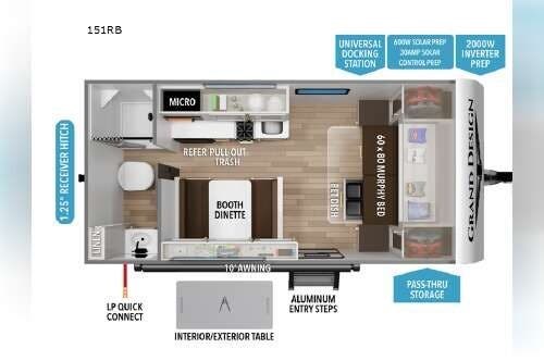 2026 Grand Design Transcend One 151RB - New Travel Trailer For Sale by McClain's RV Fort Worth in Fort Worth, Texas