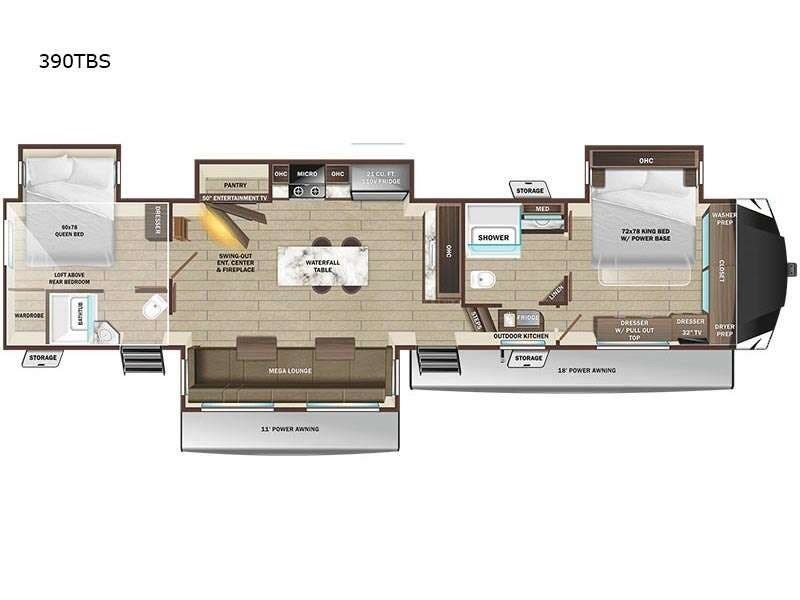 2026 Highland Ridge Open Range 3X 390TBS - New Fifth Wheel For Sale by McClain's RV Fort Worth in Fort Worth, Texas