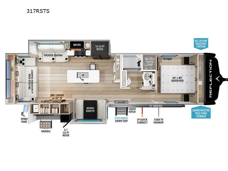 2026 Grand Design Reflection 317RSTS - New Travel Trailer For Sale by McClain's RV Fort Worth in Fort Worth, Texas