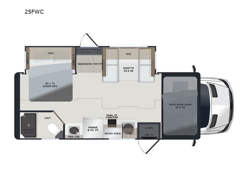 2027 Renegade RV VILLAGIO 25FW - New Class C For Sale by McClain's RV Fort Worth in Fort Worth, Texas