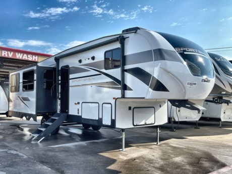 &lt;p class=&quot;MsoNormal&quot;&gt;&lt;span style=&quot;font-size: 12.0pt; line-height: 107%; font-family: &#39;Arial&#39;,sans-serif;&quot;&gt;The K-Z Sportsmen 303RL is a fifth wheel that is bursting with great amenities that are sure to excite those looking for a quality fifth wheel at a great price! Walk around this awesome RV and you will see lots of awesome features like the outside speakers and the power awning with LED light strip!&lt;/span&gt;&lt;/p&gt;
&lt;p class=&quot;MsoNormal&quot;&gt;&lt;span style=&quot;font-size: 12.0pt; line-height: 107%; font-family: &#39;Arial&#39;,sans-serif;&quot;&gt;It only gets better inside! You will want to sink in to the plush sofa and theater seating and chat while you take in the Walnut d&amp;eacute;cor, the LED lighting and spacious floorplan! From this spot, you can also check out the stunning LED HDTV and watch some of your favorite movies! The TV is surrounded by storage cabinets and has an electric fireplace below.&lt;/span&gt;&lt;/p&gt;
&lt;p class=&quot;MsoNormal&quot;&gt;&lt;span style=&quot;font-size: 12.0pt; line-height: 107%; font-family: &#39;Arial&#39;,sans-serif;&quot;&gt;Right next to the TV is the spacious island style kitchen that comes with plenty of room to pile around friends and family and chow down at dinner! Speaking of dinner, this kitchen really steps it up with dazzling cabinetry and all the must have items to get you fired up about cooking while on the road! You will find a large double bowl sink, a 3-burner stove top with a glass flip up cover, an oven, a microwave, and a refrigerator! The pantry and island shelves provide extra space for all your kitchen essentials.&lt;/span&gt;&lt;/p&gt;
&lt;p class=&quot;MsoNormal&quot;&gt;&lt;span style=&quot;font-size: 12.0pt; line-height: 107%; font-family: &#39;Arial&#39;,sans-serif;&quot;&gt;The bathroom is located right up the stairs and makes a great spot to freshen up with a foot flush toilet, a sink, a medicine cabinet, a shower with glass shower doors and a linen closet built in to the wardrobe slide. Wow!&lt;/span&gt;&lt;/p&gt;
&lt;p class=&quot;MsoNormal&quot;&gt;&lt;span style=&quot;font-size: 12.0pt; line-height: 107%; font-family: &#39;Arial&#39;,sans-serif;&quot;&gt;In the bedroom is a queen-sized bed that is surrounded by storage! There is a dresser built in to the slide and lots of overhead cabinetry! The bed lifts to reveal an extra-large storage area. And if that was not enough the dresser across from the bed provides extra storage as well.&lt;/span&gt;&lt;/p&gt;
&lt;p class=&quot;MsoNormal&quot;&gt;&lt;span style=&quot;font-size: 12.0pt; line-height: 107%; font-family: &#39;Arial&#39;,sans-serif;&quot;&gt;If you still are not convinced by all of these awesome features, then call or stop by today to learn more about this beautiful K-Z Sportsmen fifth wheel!&lt;/span&gt;&lt;/p&gt;