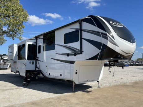 &lt;p class=&quot;MsoNormal&quot;&gt;&lt;span style=&quot;font-size: 12.0pt; line-height: 107%; font-family: &#39;Arial&#39;,sans-serif;&quot;&gt;The Solitude 390RK provides all of the comforts of an extended stay fifth wheel! This fifth wheel is equipped with wonderful amenities like taller ceilings, larger windows for scenic viewing, and LED lighting throughout. Stepping into the Solitude, you will immediately notice the beauty of the spacious solid surface countertops, the sturdy hardwood cabinet doors with hidden hinges, and the spacious mid cab living area. The large pantry, residential refrigerator 18 cu ft, and over-sized island featured in the kitchen will give you the room you need for all the essentials during your trip. Also located in the kitchen is a conveniently located bar with two chairs. The TV can be seen from the bar as well.&lt;/span&gt;&lt;/p&gt;
&lt;p class=&quot;MsoNormal&quot;&gt;&lt;span style=&quot;font-size: 12.0pt; line-height: 107%; font-family: &#39;Arial&#39;,sans-serif;&quot;&gt;This Solitude floorplan model includes unique features that are rare to find in any RV! The wall housing the fireplace and TV is made of real wood! In this model the kitchen is located at the back of the Solitude!&lt;/span&gt;&lt;/p&gt;
&lt;p class=&quot;MsoNormal&quot;&gt;&lt;span style=&quot;font-size: 12.0pt; line-height: 107%; font-family: &#39;Arial&#39;,sans-serif;&quot;&gt;Walking further in to the Solitude, you will be drawn to the luxurious theater style sofa and hide-a-bed sofa. Both are perfect for relaxing after a day of fun or reclining while watching a movie on the home theatre style HD TV mounted above the electric fireplace. What a cozy place to cuddle up and reenergize!&lt;/span&gt;&lt;/p&gt;
&lt;p class=&quot;MsoNormal&quot;&gt;&lt;span style=&quot;font-size: 12.0pt; line-height: 107%; font-family: &#39;Arial&#39;,sans-serif;&quot;&gt;Up the stairs you will encounter the elegant bathroom that includes dual his and hers sinks, textured glass shower doors, and medicine cabinet for extra storage. The large shower features a built-in shower seat and shower head with stainless steel hose.&lt;/span&gt;&lt;/p&gt;
&lt;p class=&quot;MsoNormal&quot;&gt;&lt;span style=&quot;font-size: 12.0pt; line-height: 107%; font-family: &#39;Arial&#39;,sans-serif;&quot;&gt;In the front room, you will find a bed with dazzling bedspread and a pull-out ottoman. Pulling up at the foot of the bed you will find that the bed lifts to reveal even more storage space below that includes a tray for small valuables such as jewelry. Another HD TV and a roomy closet adds the finishing touches to this lovely bedroom!&lt;/span&gt;&lt;/p&gt;
&lt;p class=&quot;MsoNormal&quot;&gt;&lt;span style=&quot;font-size: 12.0pt; line-height: 107%; font-family: &#39;Arial&#39;,sans-serif;&quot;&gt;The quality of the Solitude is evident in its exterior design with features like the high-gloss fiberglass sidewalls, the steel slam-latch baggage door handles, Tread-Lite aluminum Entry Steps, and the LED Safety Light package. This fifth wheel is built to last with the Seamless Rubber Roof and enclosed and heated basement.&lt;/span&gt;&lt;/p&gt;
&lt;p class=&quot;MsoNormal&quot;&gt;&lt;span style=&quot;font-size: 12.0pt; line-height: 107%; font-family: &#39;Arial&#39;,sans-serif;&quot;&gt;The only way to fully experience all of the wonderful features that this exquisite fifth wheel has to offer is to come in a see one for yourself. So, stop by McClain&amp;rsquo;s RV to learn why the Solitude 390RK is a great fit for you and your family!&lt;/span&gt;&lt;/p&gt;
