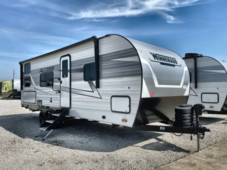 &lt;p style=&quot;box-sizing: border-box; margin-top: 0px; margin-bottom: 1rem; color: #373a3c; font-family: Nunito, sans-serif; font-size: 16px;&quot;&gt;Winnebago Industries Towables Access travel trailer 26BH highlights:&lt;/p&gt;
&lt;ul style=&quot;box-sizing: border-box; margin-top: 0px; margin-bottom: 1rem; color: #373a3c; font-family: Nunito, sans-serif; font-size: 16px;&quot;&gt;
&lt;li style=&quot;box-sizing: border-box;&quot;&gt;Set of 32&quot; x 74&quot; Bunks&lt;/li&gt;
&lt;li style=&quot;box-sizing: border-box;&quot;&gt;Jack Knife Sofa&lt;/li&gt;
&lt;li style=&quot;box-sizing: border-box;&quot;&gt;Private Front Bedroom&lt;/li&gt;
&lt;li style=&quot;box-sizing: border-box;&quot;&gt;Pass-Through Storage&lt;/li&gt;
&lt;li style=&quot;box-sizing: border-box;&quot;&gt;Exterior Kitchen&lt;/li&gt;
&lt;/ul&gt;
&lt;p style=&quot;box-sizing: border-box; margin-top: 0px; margin-bottom: 1rem; color: #373a3c; font-family: Nunito, sans-serif; font-size: 16px;&quot;&gt;&amp;nbsp;&lt;/p&gt;
&lt;p style=&quot;box-sizing: border-box; margin-top: 0px; margin-bottom: 1rem; color: #373a3c; font-family: Nunito, sans-serif; font-size: 16px;&quot;&gt;Your&amp;nbsp;family of eight&amp;nbsp;will enjoy camping in this Access camper.&amp;nbsp; You will have the choice of cooking both inside and out with the accessible outdoor kitchen featuring a&amp;nbsp;pull-out griddle, 1.6 cu. ft. refrigerator and handy pull-out 11.75&quot; x 20&quot; drawer for cooking utensils, hot pads, etc. On the inside, a three burner cooktop makes whipping up family meals a breeze and there is a&amp;nbsp;10 cu. ft. refrigerator&amp;nbsp;as well.&amp;nbsp; For sleeping, your family will find comfort in a set of 32&quot; x 74&quot; bunks, a booth dinette that can also be transformed into sleeping for two at night, plus the jack knife sofa and private bedroom which features a queen bed up front.&amp;nbsp; Storage is abundant and can be found throughout in overhead cabinets, bedside wardrobes, and under the queen bed. On the exterior, you will also find a convenient&amp;nbsp;exterior pass through storage&amp;nbsp;compartment for lawn chairs, outdoor games, fishing poles, etc.&lt;/p&gt;
&lt;p style=&quot;box-sizing: border-box; margin-top: 0px; margin-bottom: 1rem; color: #373a3c; font-family: Nunito, sans-serif; font-size: 16px;&quot;&gt;&amp;nbsp;&lt;/p&gt;
&lt;p style=&quot;box-sizing: border-box; margin-top: 0px; margin-bottom: 1rem; color: #373a3c; font-family: Nunito, sans-serif; font-size: 16px;&quot;&gt;With any Winnebago Access travel trailer you will find thoughtful, clean, and contemporary designs filled with premium features that all have come to expect on any Winnebago towable. The powered stabilizer jacks make setting up camp easy with just the touch of a single button.&amp;nbsp; You will appreciate the stylish exterior front profile and thicker sidewall metal for greater aerodynamics plus strength and durability.&amp;nbsp; With a fully enclosed underbelly you can extend your camping season into the colder months, and the 12 volt tank pad heaters will keep you from having frozen pipes.&amp;nbsp; On the inside, a porcelain toilet, larger skylights for more natural lighting, abundant storage, and spacious living areas make every camping trip more enjoyable.&amp;nbsp; And, the 200 watt solar power reduces the need for shore power which makes it easy to go off-grid.&amp;nbsp; Make your choice today and Access your next adventure!&lt;/p&gt;