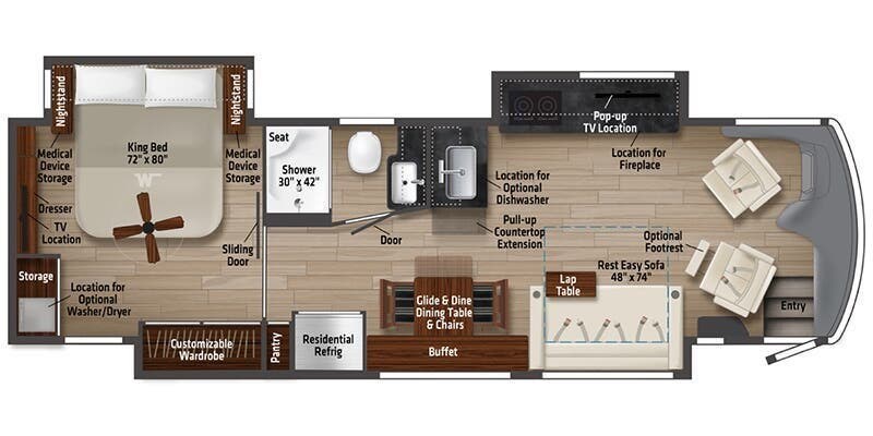 2024 Winnebago Journey 34N - Used Class A for sale by McClain's RV Superstore in Corinth, Texas