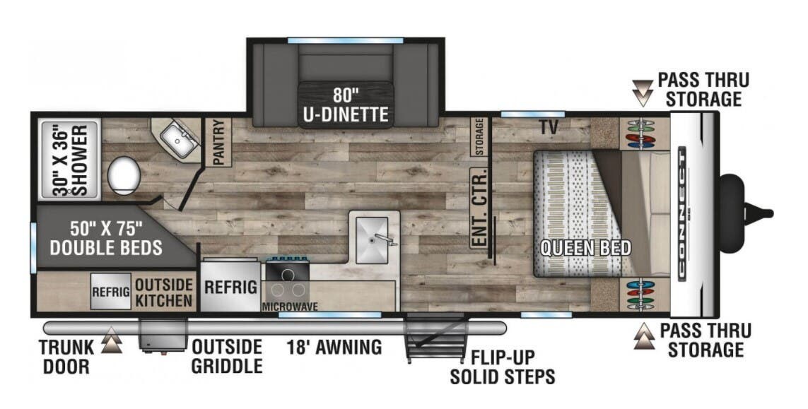 2022 K-Z Connect SE 241BHKSE - Used Travel Trailer for sale by McClain's RV Superstore in Corinth, Texas