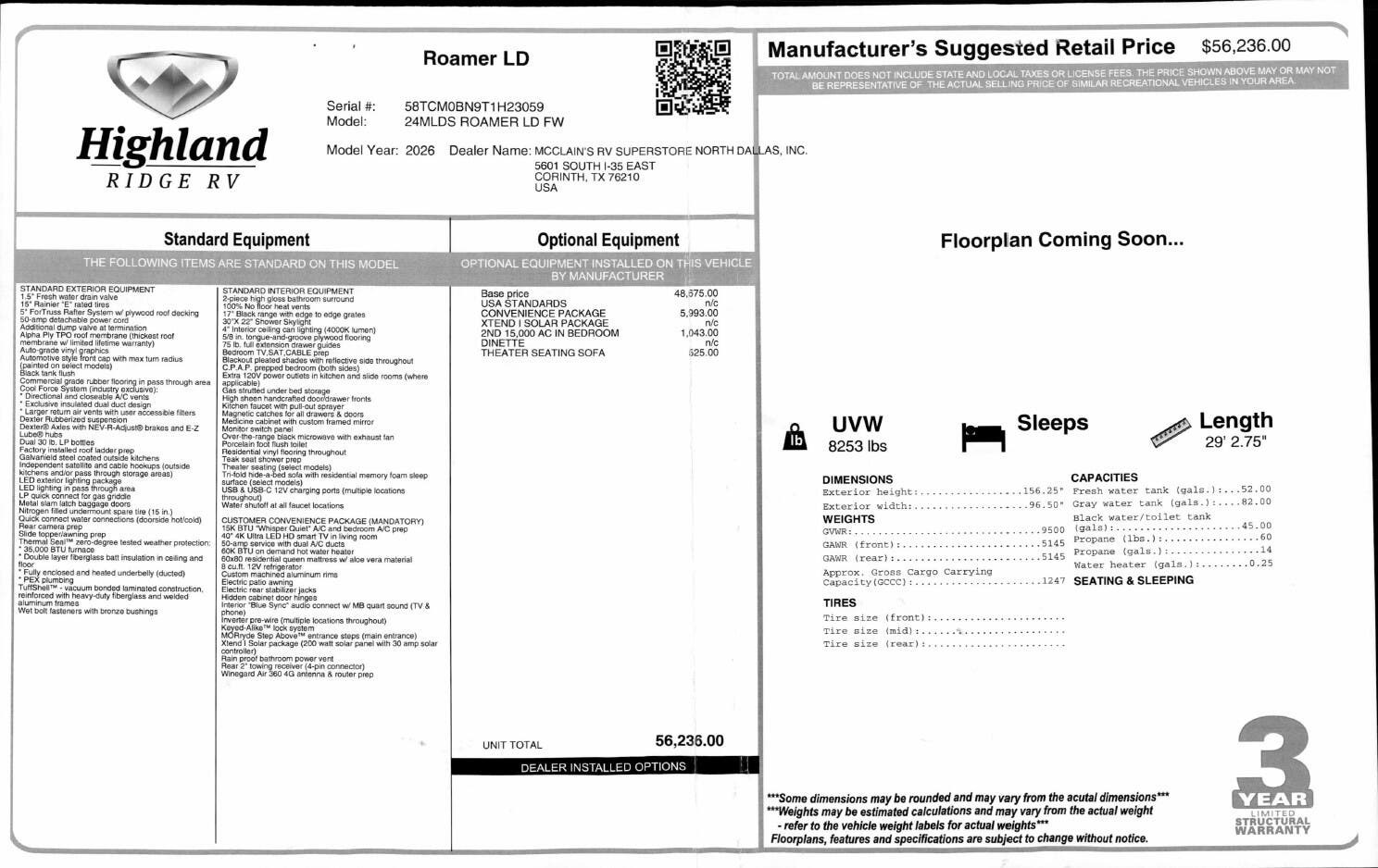 2026 Open Range Roamer LIGHT 24MLDS by Highland Ridge from McClain's RV Superstore in Corinth, Texas