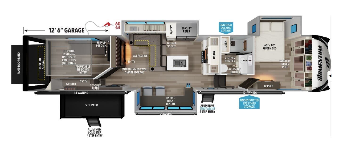 2026 Momentum 399M by Grand Design from McClain's RV Superstore in Corinth, Texas