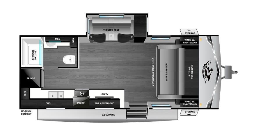 2026 Highland Ridge Open Range LITE 200MLM - New Travel Trailer For Sale by McClain's RV Superstore in Corinth, Texas features Toilet, Solar Panel, Dinette, Furnace, PVC Roof