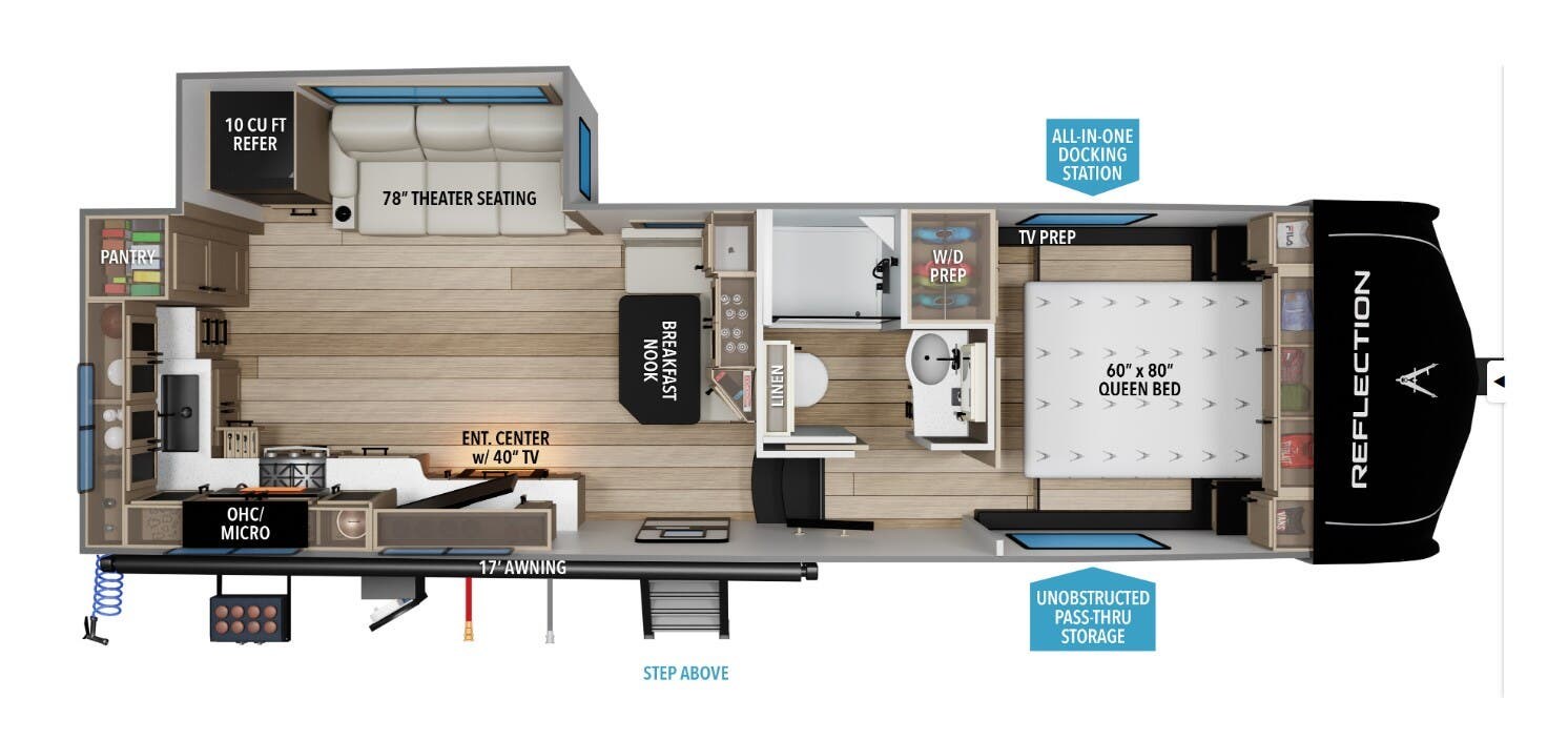 2026 Grand Design Reflection 150 270BN - New Fifth Wheel For Sale by McClain's RV Superstore in Corinth, Texas features Solar Panel, Heated Underbelly, Booth Dinette, Refrigerator, Slideout