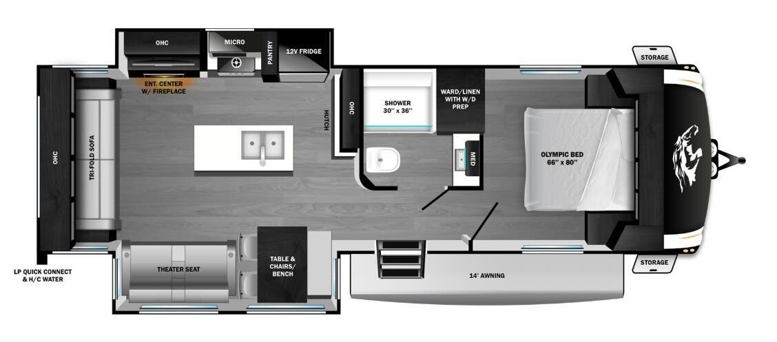 2026 Highland Ridge Open Range Roamer 29RLTS - New Travel Trailer For Sale by McClain's RV Superstore in Corinth, Texas features Roof Deck, Refrigerator, Leveling Jacks, Insulated, Stove Top Burner