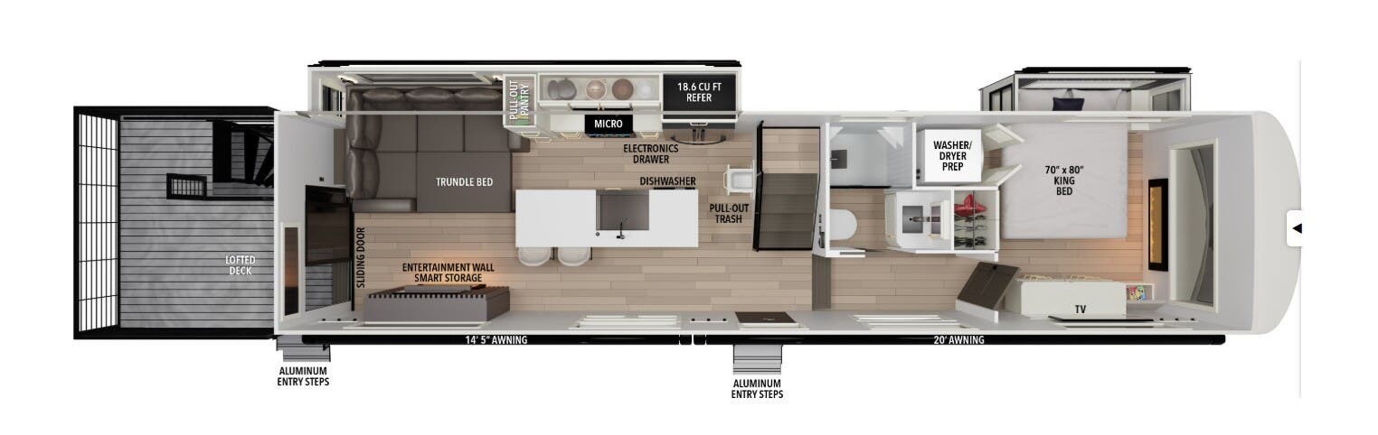 2026 Grand Design Foundation 42GD - New Travel Trailer For Sale by McClain's RV Superstore in Corinth, Texas
