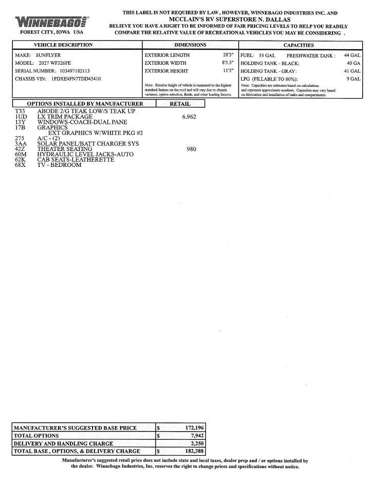2027 by Winnebago from McClain's RV Superstore in Corinth, Texas