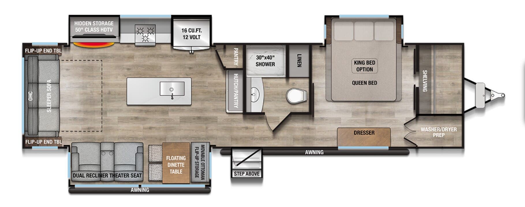 2025 Alliance RV Avenue 332RL - Used Travel Trailer For Sale by McClain's RV Superstore in Corinth, Texas features CO Detector, LP Detector, Propane, Water Heater, Smoke Detector