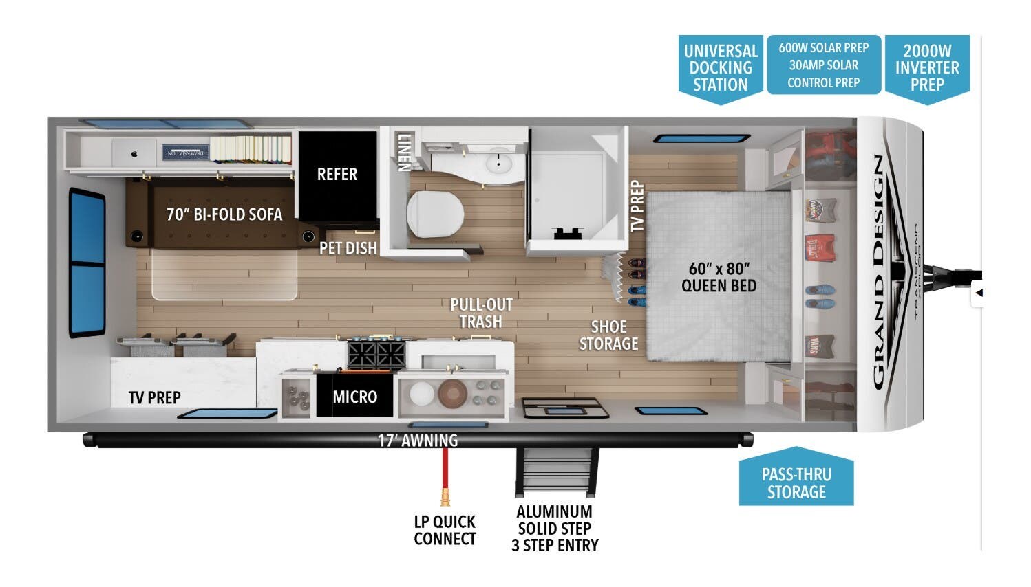 2026 Grand Design Transcend Xplor 21RLX - New Travel Trailer For Sale by McClain's RV Superstore in Corinth, Texas