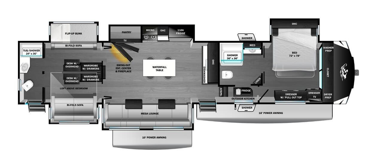 2026 Highland Ridge Open Range 3X 393TBR - New Fifth Wheel For Sale by McClain's RV Superstore in Corinth, Texas