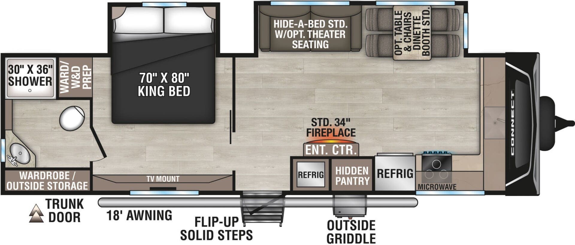 2026 K-Z Connect 282FKK - New Travel Trailer For Sale by McClain's RV Superstore in Corinth, Texas