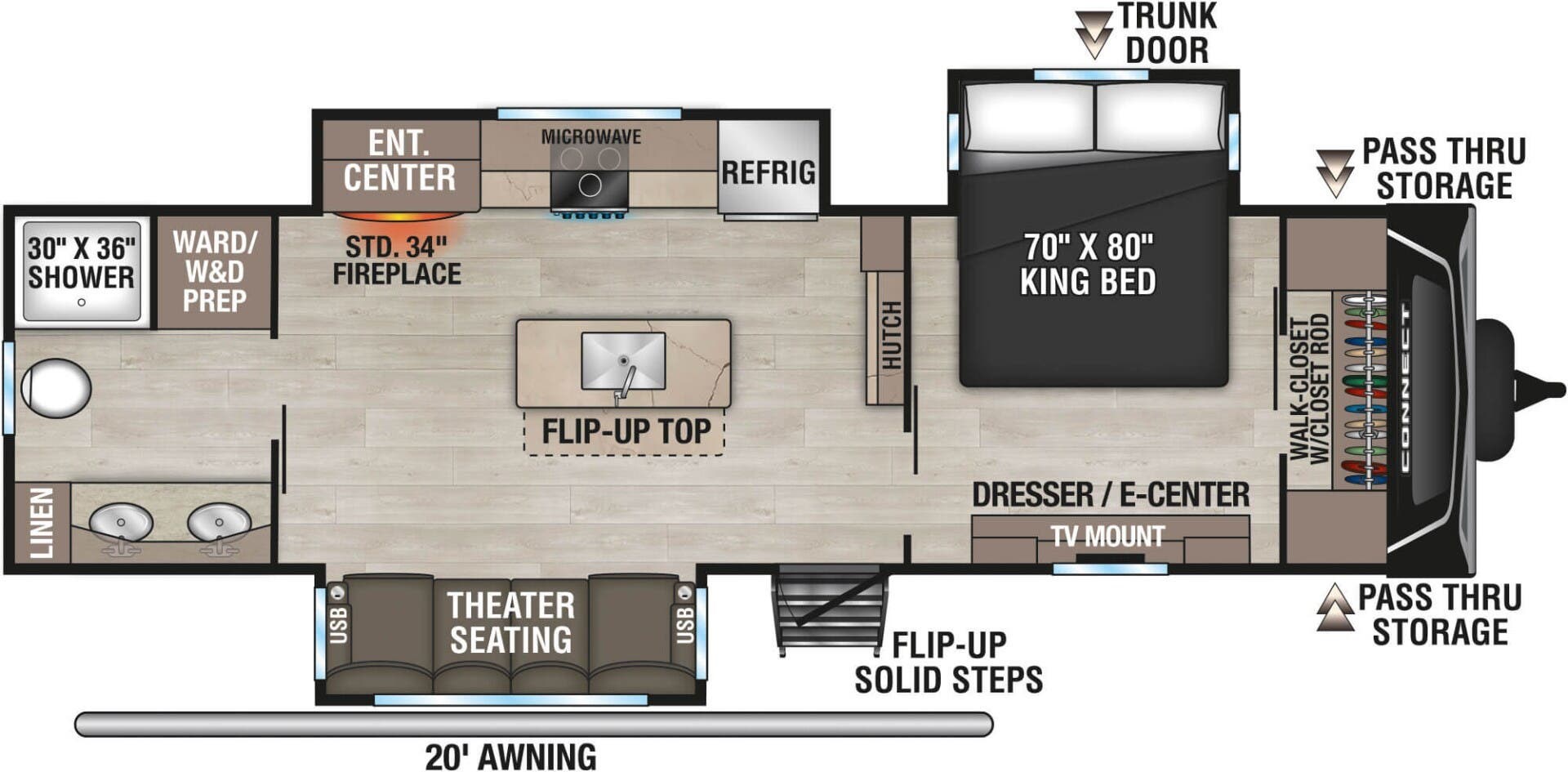 2026 K-Z Connect 293RB - New Travel Trailer For Sale by McClain's RV Superstore in Corinth, Texas