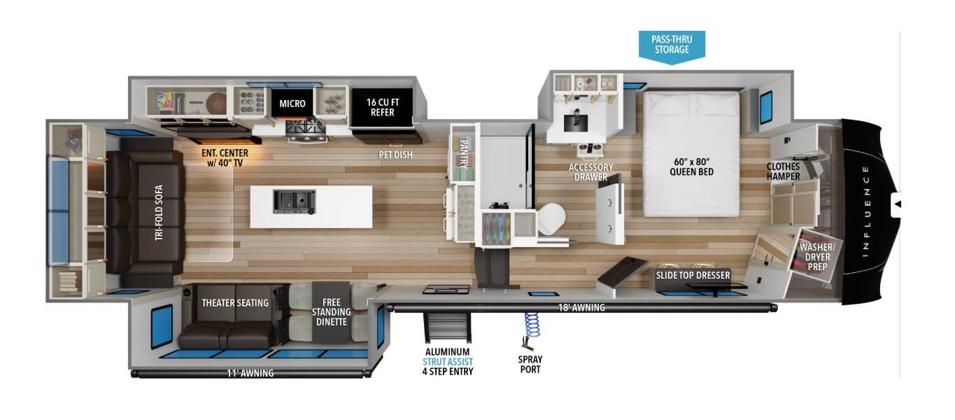 2026 Grand Design Influence 3503GK - New Fifth Wheel For Sale by McClain's RV Superstore in Corinth, Texas