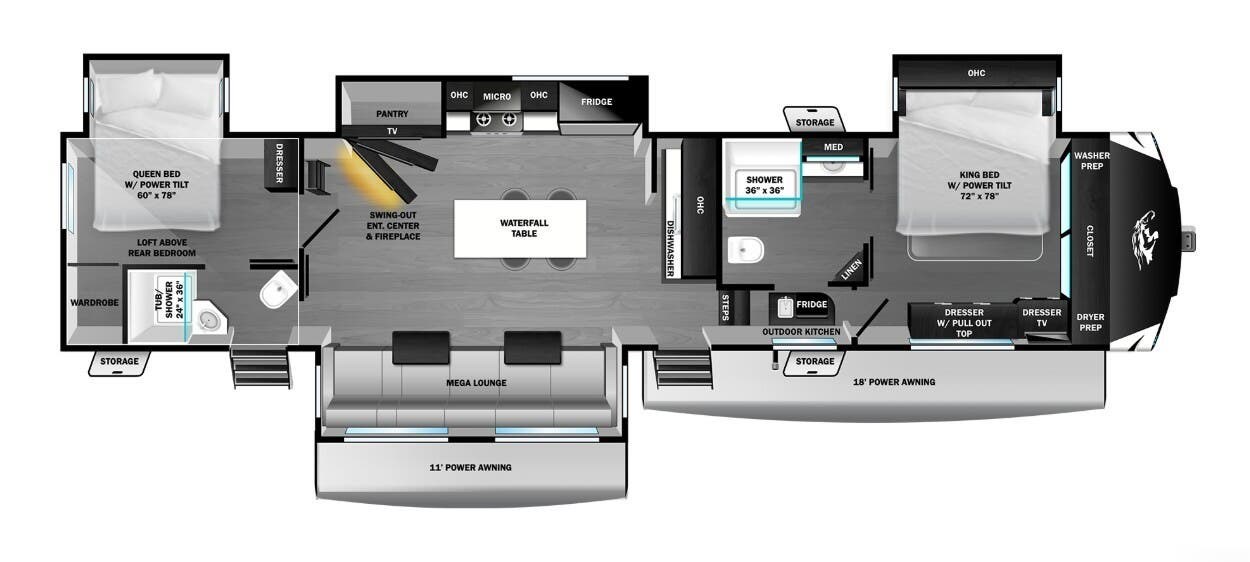 2026 Highland Ridge Open Range 3X 390TBS - New Fifth Wheel For Sale by McClain's RV Superstore in Corinth, Texas