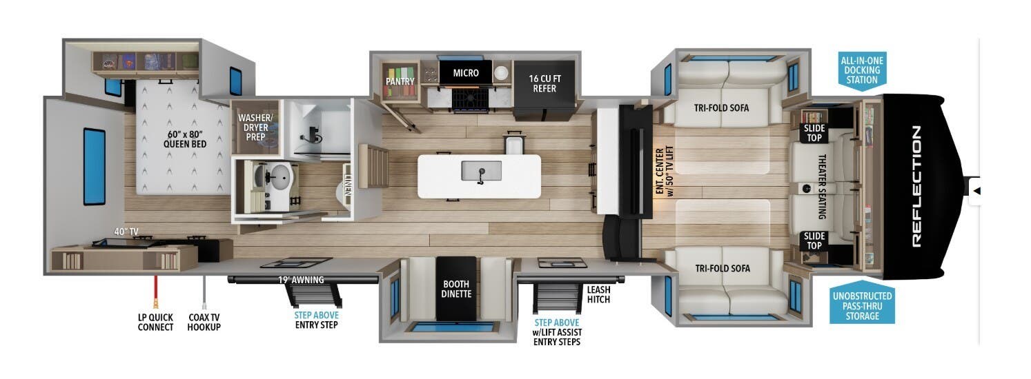 2026 Grand Design Reflection 360FLS - New Fifth Wheel For Sale by McClain's RV Superstore in Corinth, Texas