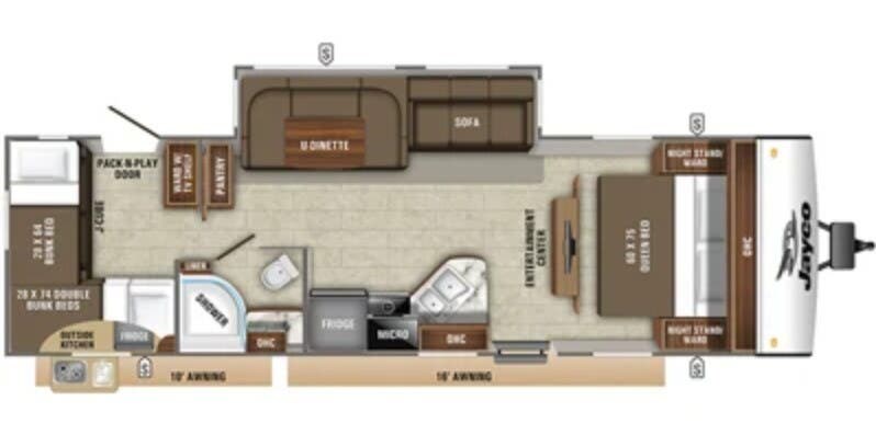 2020 Jayco JAYFEATHER 29QB - Used Travel Trailer For Sale by McClain's RV Superstore in Corinth, Texas